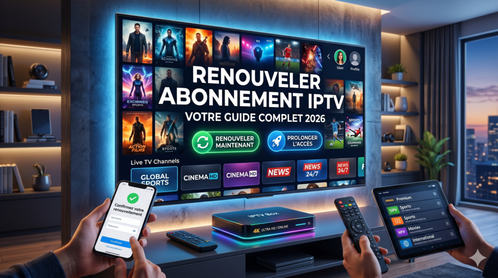 Renouveler abonnement IPTV
