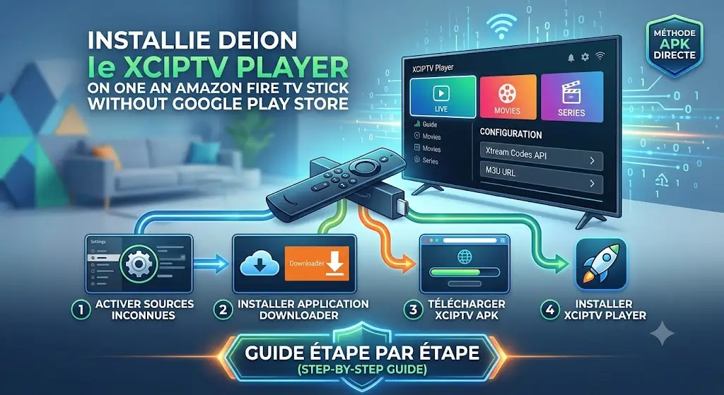 Installer XCIPTV Player sans Google Play Store