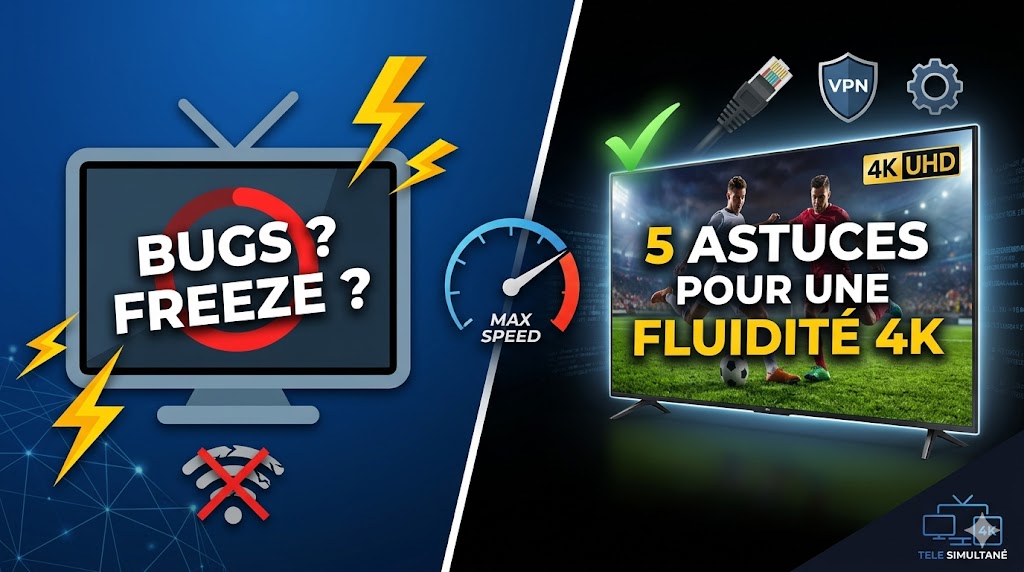 Abonnement IPTV qui bug ou freeze : 5 astuces pour retrouver une fluidité en 4K